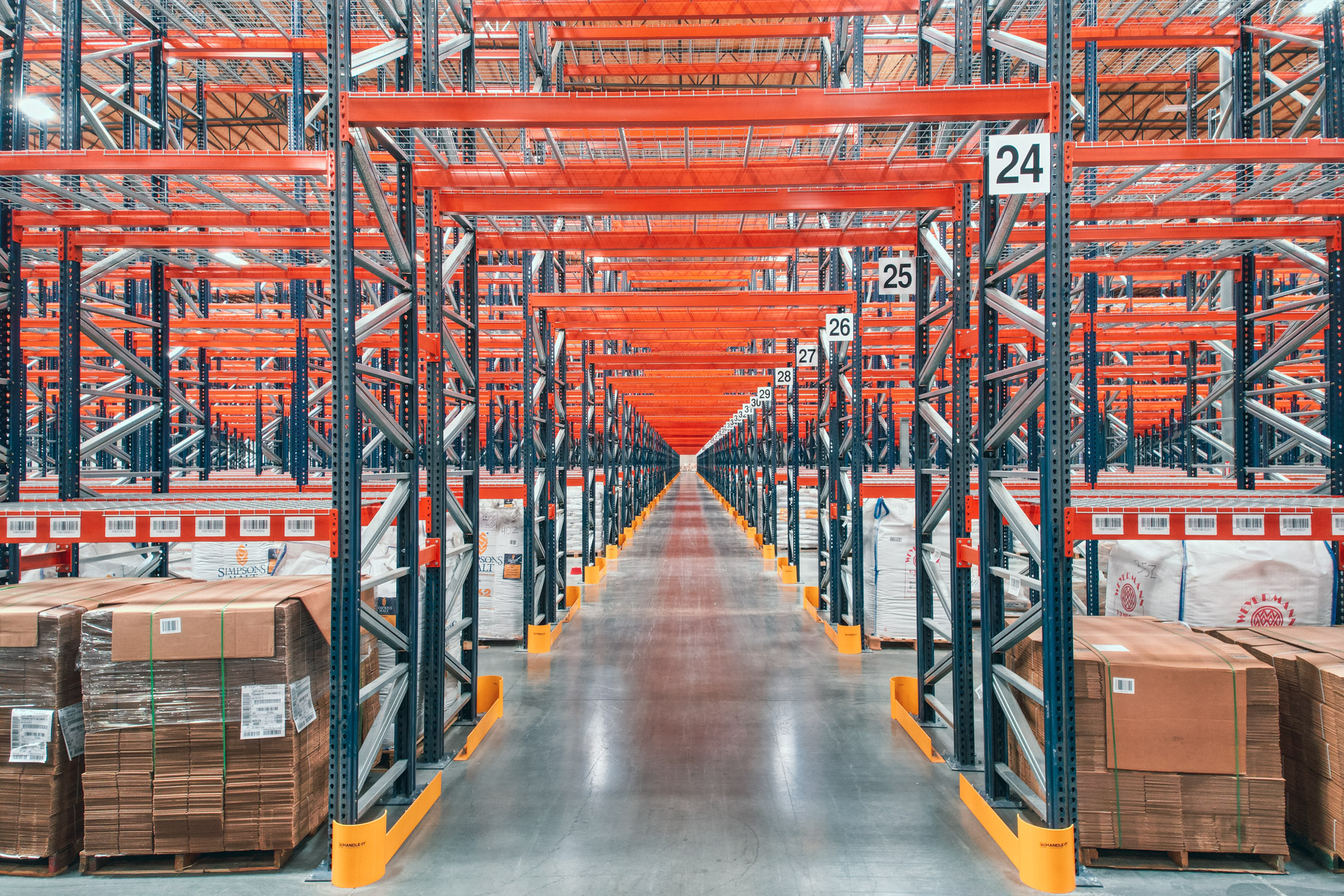 Industrial warehouse racking installation in Atlanta warehouse